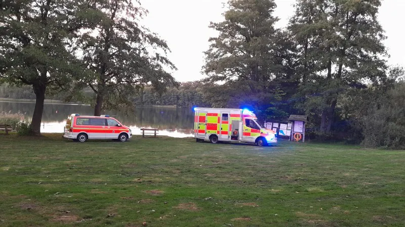 reanimationspflichtige Person - Behlendorfer See